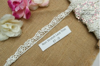 Non Stretch Venice Lace Trim, Embroidery,  (ET.O) - 2cm -1m length